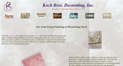 Desktop Screenshot of kochbrosdecorating.com